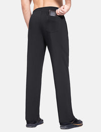 Herren Winter Fleece Gefütterte Outdoorhose Wasserdicht Wanderhose Thermohose Warm Skihose mit Reißverschlusstasche