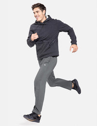 Herren Winter Fleece Gefütterte Outdoorhose Wasserdicht Wanderhose Thermohose Warm Skihose mit Reißverschlusstasche