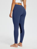 Damen Reithose Winter Reitleggings Kniebesatz wasserabwiesend Thermoleggings gefüttert mit Handytasche