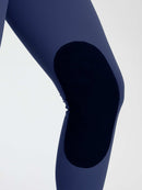 Damen Reithose Winter Reitleggings Kniebesatz wasserabwiesend Thermoleggings gefüttert mit Handytasche