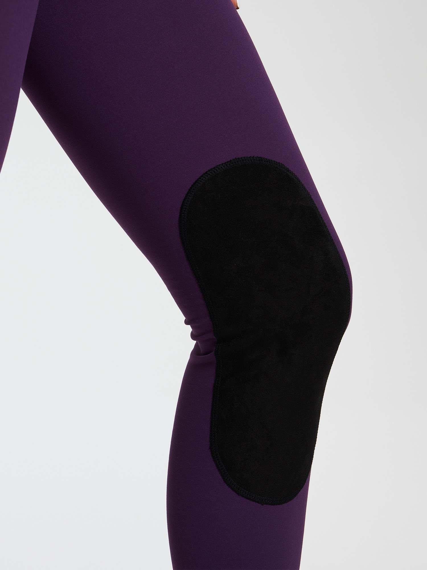 Damen Reithose Winter Reitleggings Kniebesatz wasserabwiesend Thermoleggings gefüttert mit Handytasche