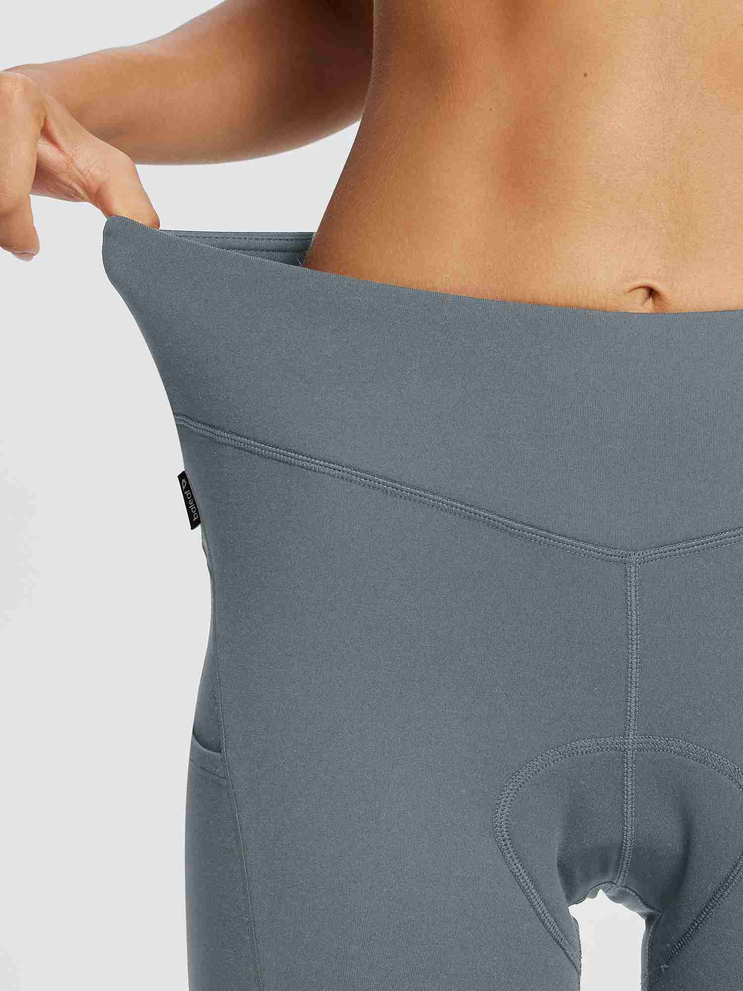 Damen Winter Wasserdicht Thermo Radhose Damen Fleece Gefüttert Winddicht Fahrradhose Lang 4D Gepolstert mit Tasche