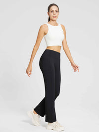 Yoga-Style-Leggings mit Fleecefutter hoher Taille und geradem Bein mit Taschen