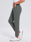 Damen Winter Stretch Wanderhose Schnelltrocken Leichte mit Reißverschlusstasche Freizeithose