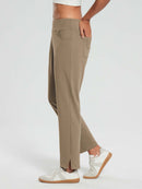 Damen Winter Stretch Wanderhose Schnelltrocken Leichte mit Reißverschlusstasche Freizeithose