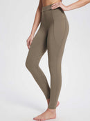 Damen Winter-Reithose Fleece-Reithose Vollbesatz Reithose Rei verschluss-Taschen Leggings