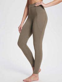 Damen Winter-Reithose Fleece-Reithose Vollbesatz Reithose Rei verschluss-Taschen Leggings