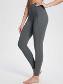 Damen Winter-Reithose Fleece-Reithose Vollbesatz Reithose Rei verschluss-Taschen Leggings