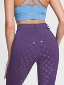 Damen Winter-Reithose Fleece-Reithose Vollbesatz Reithose Rei verschluss-Taschen Leggings