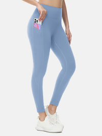 Damen Thermo Leggings gefütterte Winter Hose mit Teddy Fleece high Waist Winter wasserdichte Sporthose