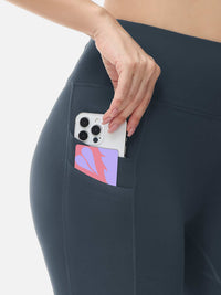 Damen Thermo Leggings gefütterte Winter Hose mit Teddy Fleece high Waist Winter wasserdichte Sporthose