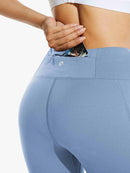 Damen Thermo Leggings gefütterte Winter Hose mit Teddy Fleece high Waist Winter wasserdichte Sporthose