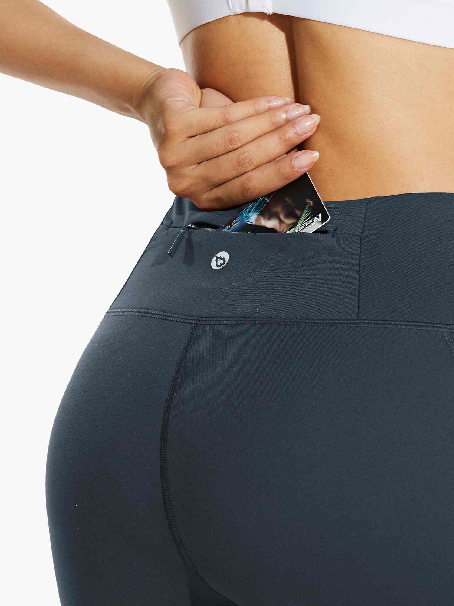 Damen Thermo Leggings gefütterte Winter Hose mit Teddy Fleece high Waist Winter wasserdichte Sporthose