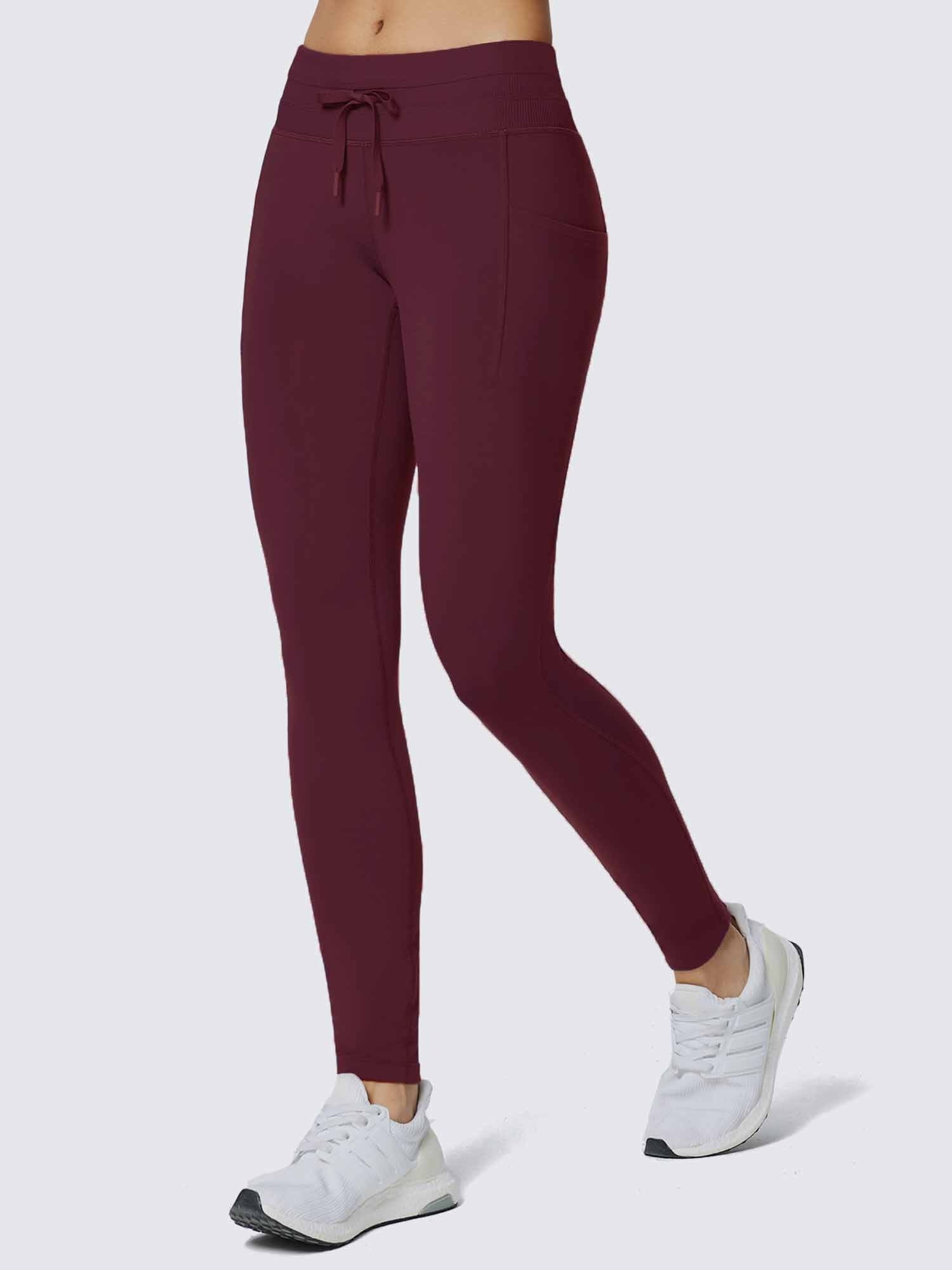 Damen Wanderleggings wasserdichte Skihose Winter Leggings Outdoor Thermohose high Waist 27"