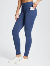Damen Wanderleggings wasserdichte Skihose Winter Leggings Outdoor Thermohose high Waist 27"