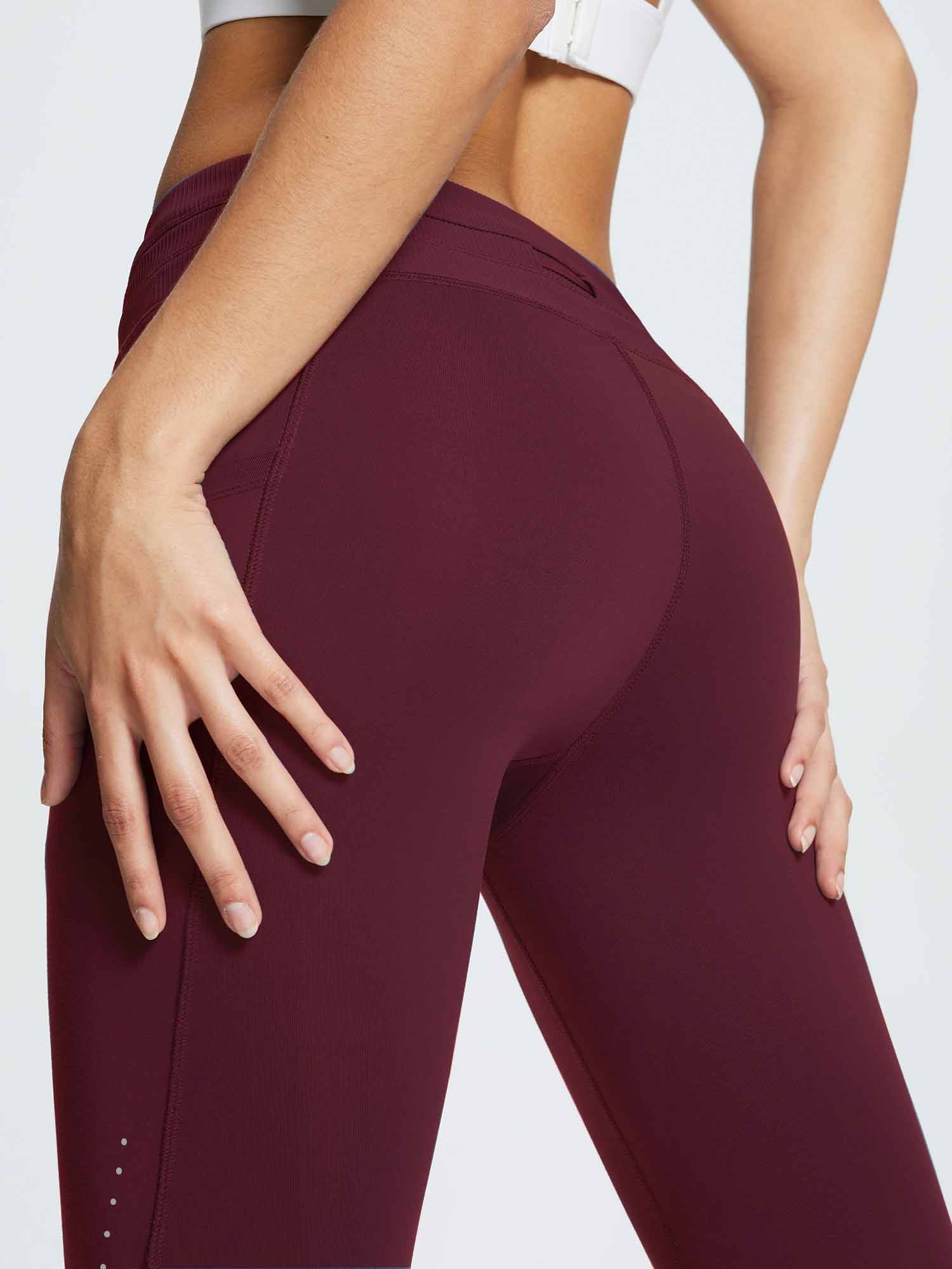 Damen Wanderleggings wasserdichte Skihose Winter Leggings Outdoor Thermohose high Waist 27"