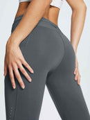 Damen Wanderleggings wasserdichte Skihose Winter Leggings Outdoor Thermohose high Waist 27"