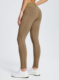 Damen Wanderleggings wasserdichte Skihose Winter Leggings Outdoor Thermohose high Waist 27"