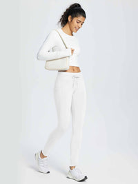 Damen Wanderleggings wasserdichte Skihose Winter Leggings Outdoor Thermohose high Waist 27"