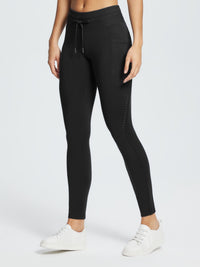 Damen Wanderleggings wasserdichte Skihose Winter Leggings Outdoor Thermohose high Waist 27"