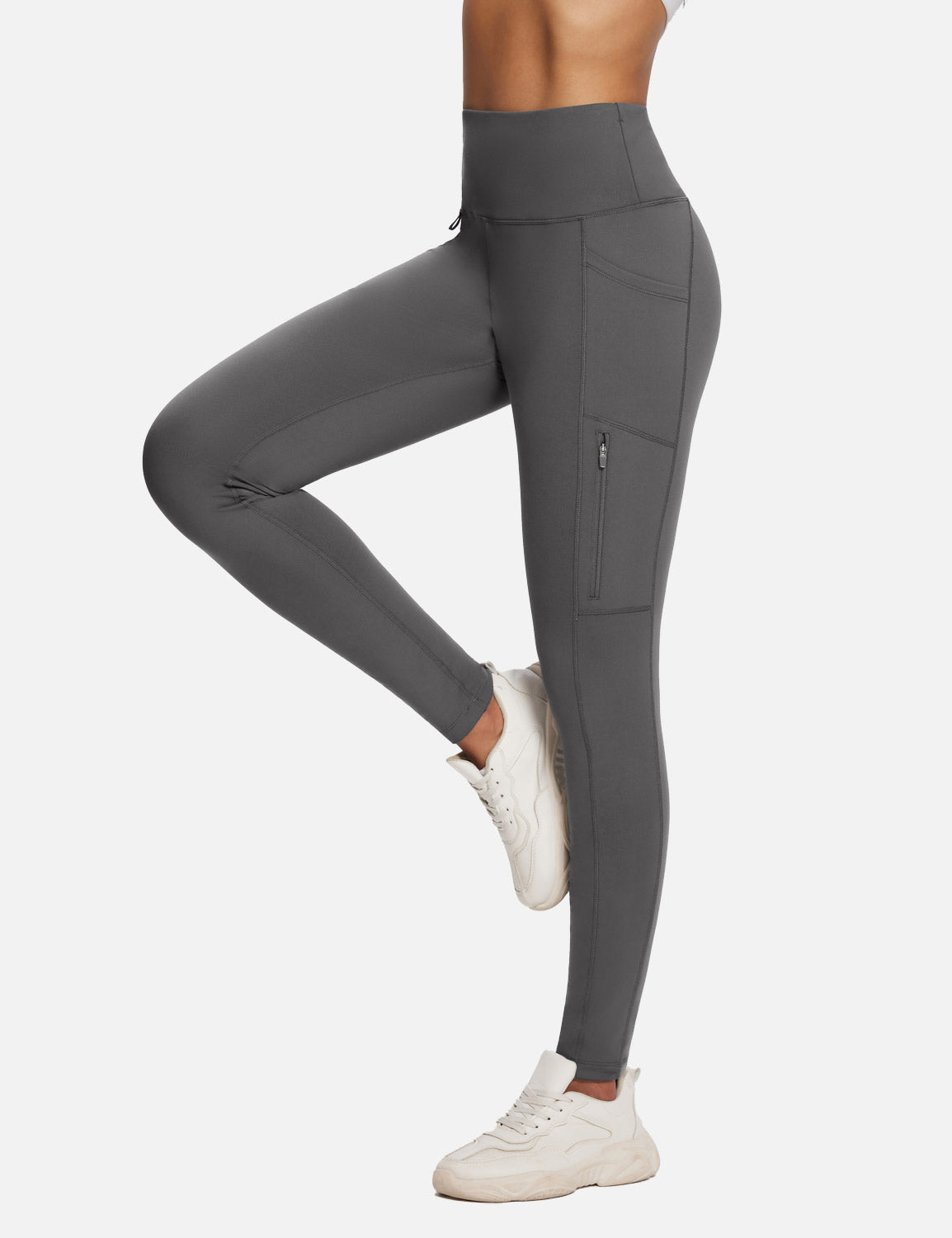 Fleece gefütterte Wasserabweisend Hohe Taille Wander Leggings