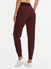 Damen Cargo Jogginghose 27'' Leichte Wanderhose Atmungskativ Schnelltrocknend Workout Lounge Casual Outdoor Funktionshose