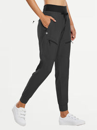 Damen Cargo Jogginghose 27'' Leichte Wanderhose Atmungskativ Schnelltrocknend Workout Lounge Casual Outdoor Funktionshose