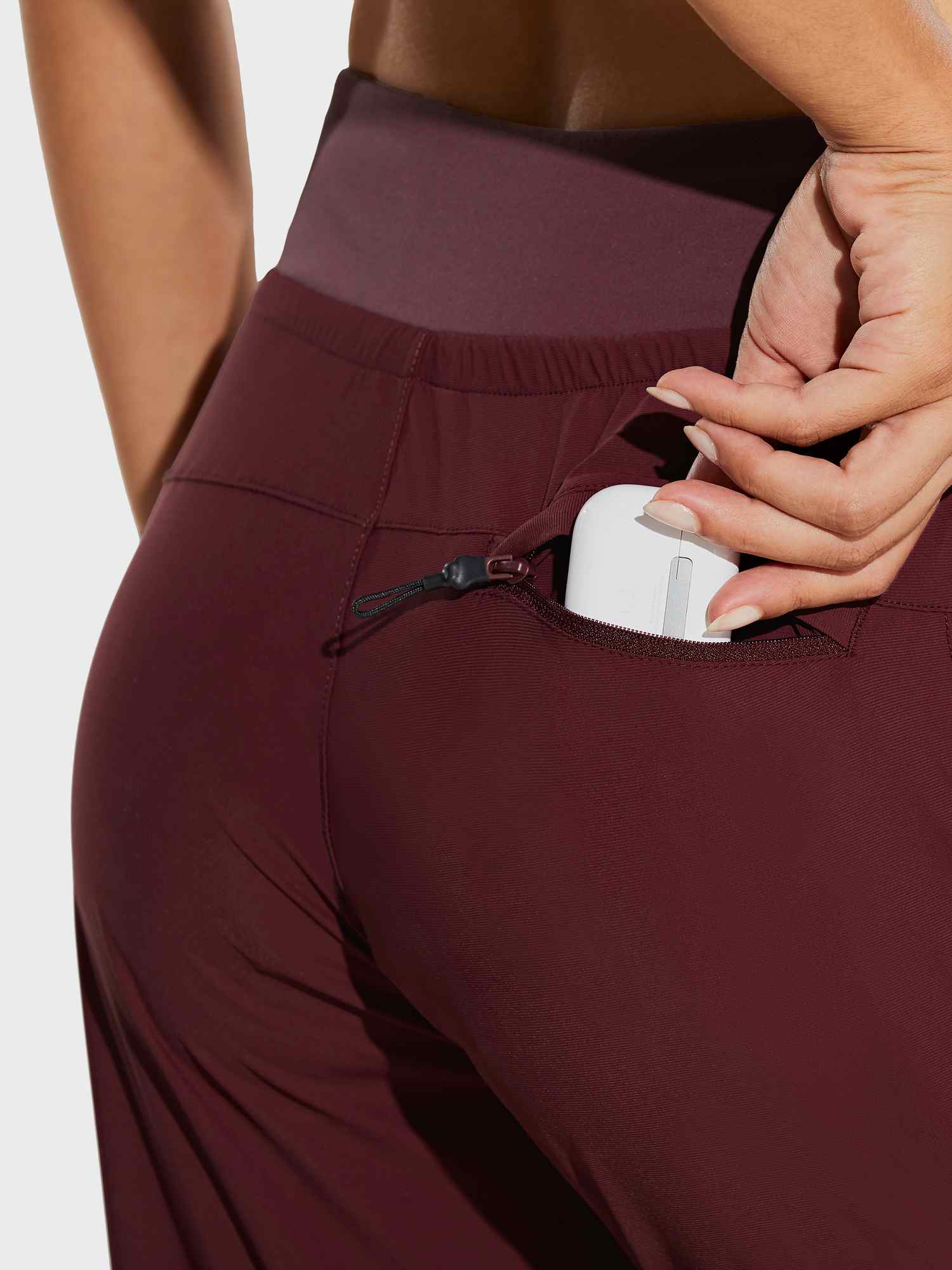 Damen Cargo Jogginghose 27'' Leichte Wanderhose Atmungskativ Schnelltrocknend Workout Lounge Casual Outdoor Funktionshose