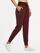 Damen Cargo Jogginghose 27'' Leichte Wanderhose Atmungskativ Schnelltrocknend Workout Lounge Casual Outdoor Funktionshose