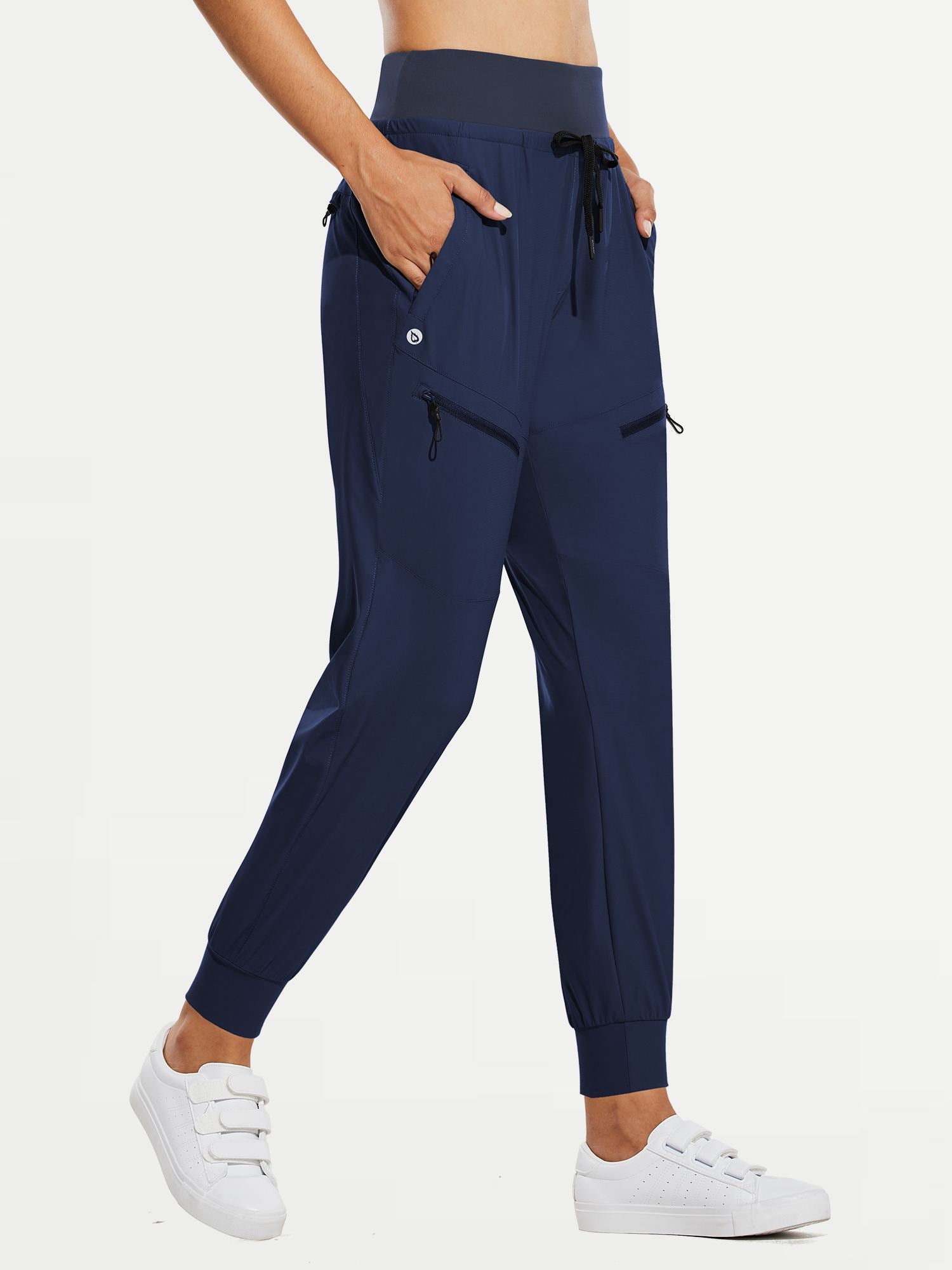 Damen Cargo Jogginghose 27'' Leichte Wanderhose Atmungskativ Schnelltrocknend Workout Lounge Casual Outdoor Funktionshose